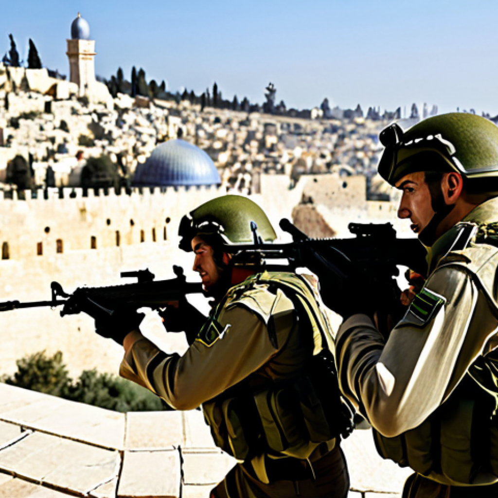 이스라엘 독립 전쟁 - **Image:** Israeli soldiers defending Jerusalem in