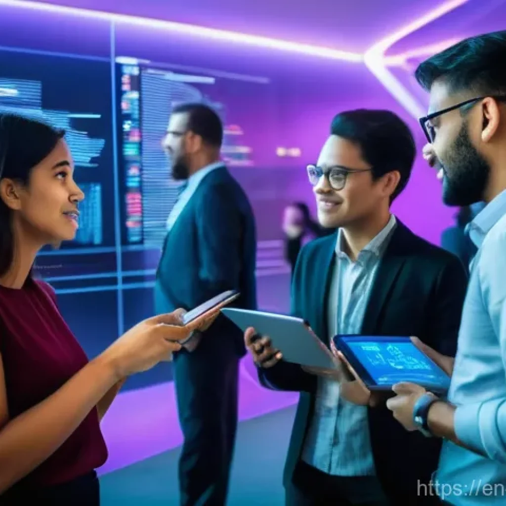 이스라엘의 국제 회의 개최 - **Prompt:** A diverse group of tech professionals, men and women of various ethnicities and ages, ar...