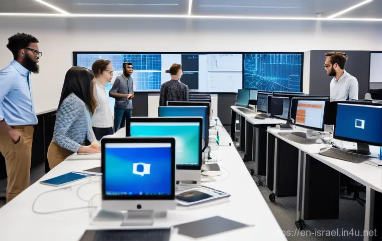 이스라엘 정부의 해외 투자 정책 - **Prompt:** A diverse group of young, enthusiastic engineers and scientists (men and women of variou...