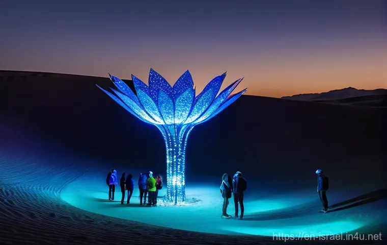 이스라엘의 사막에서 열리는 축제 - **Prompt:** "A vibrant, diverse group of festival attendees, aged 20s to 50s, wearing eclectic, bohe... 이스라엘의 사막에서 열리는 축제 - **Prompt:** "A vibrant, diverse group of festival attendees, aged 20s to 50s, wearing eclectic, bohe...