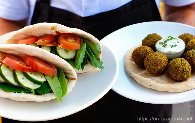 이스라엘의 전통 시장과 레스토랑 탐방 - **A Vibrant Symphony of Senses at Mahane Yehuda Market:** A wide-angle, highly detailed, photorealis...